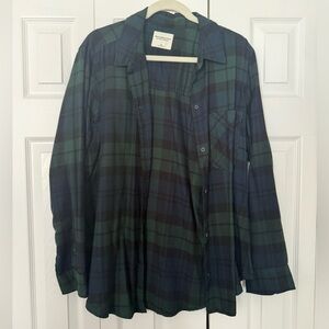 Abercrombie & Fitch Dark Plaid Shirt